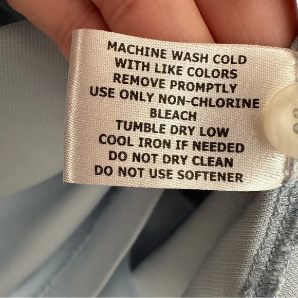 Coolibar Men XL Long Sleeve Vented Back Polo Shirt UPF 50 Sun Protection Blue - Picture 11 of 12